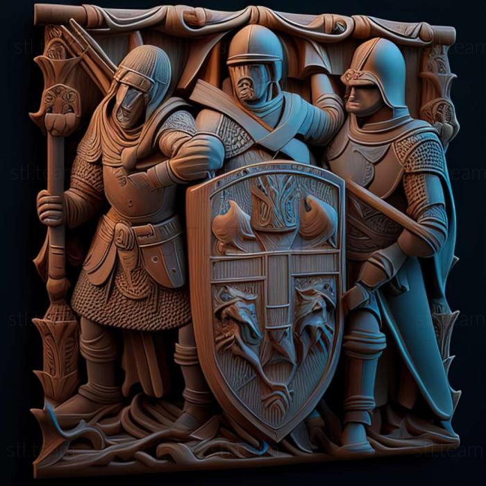 3D model Jewel Knights Crusaders game (STL)